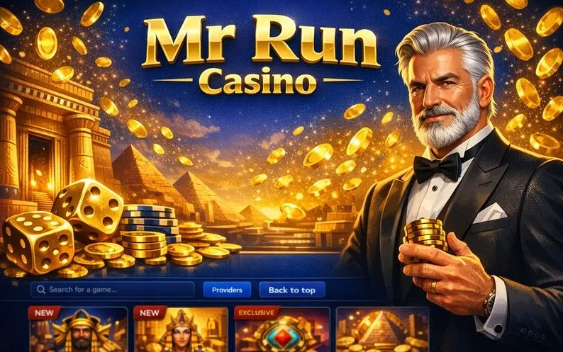 Mr Run Casino games catalogue banner